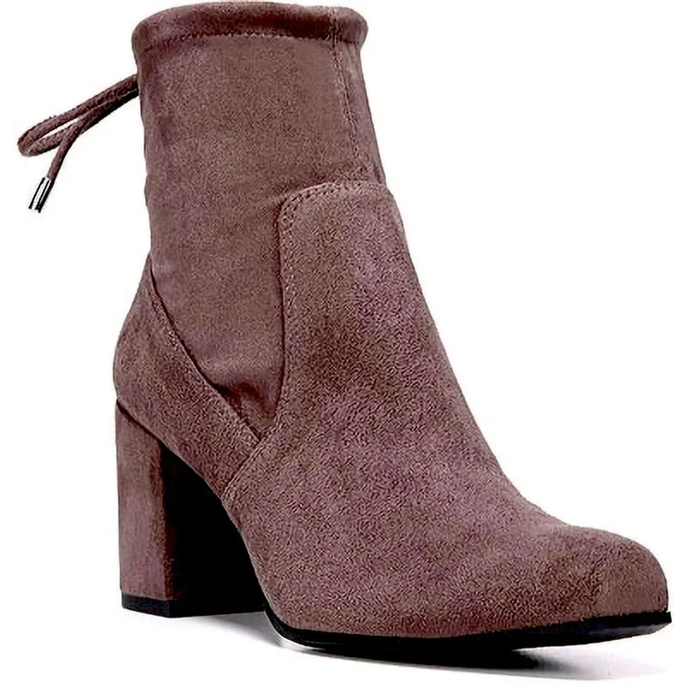 Franco Sarto Pisces Suede Booties, Taupe, Sz 9.5, NWOB - Picture 1 of 8